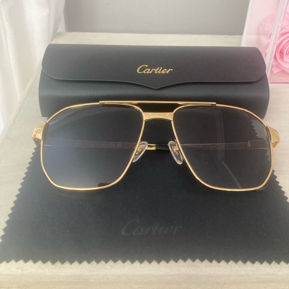 Cartier Men’s Sunglasses Gold Plated Mint Condition